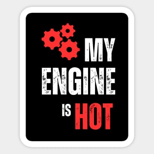 Hot Engine Sticker